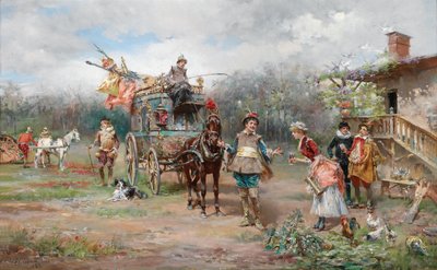 Kurze Rast der Theatergruppe von Etienne W.